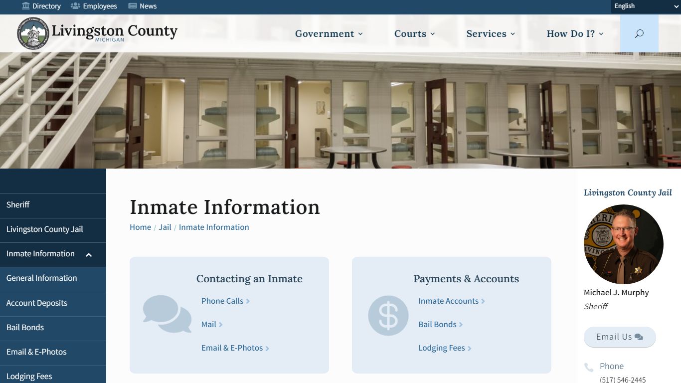 Inmate Information - Livingston County, MI