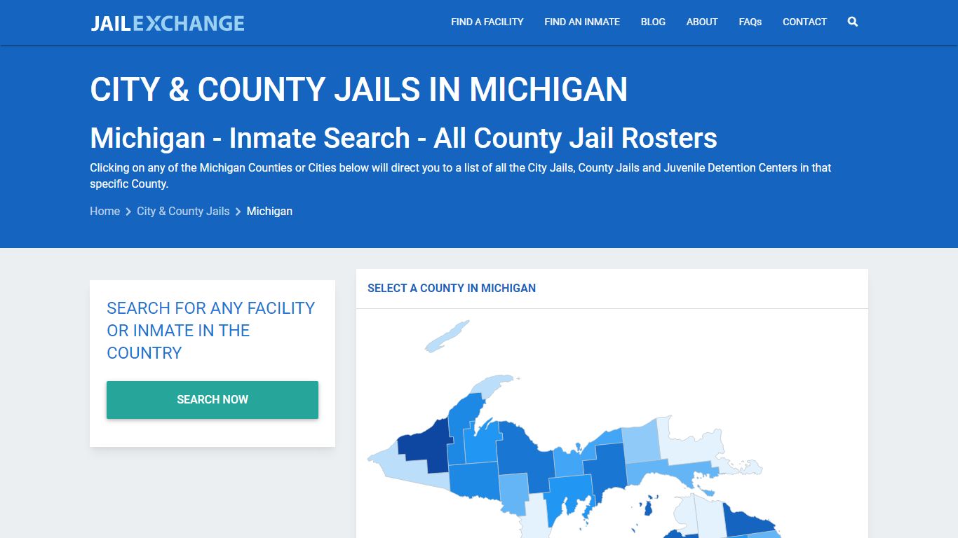 Inmate Search - Michigan County Jails | Jail Exchange